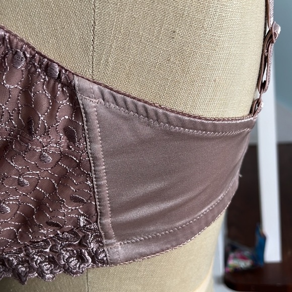 Amoureuse Embroidered Lace Beautiful Bra size 38DD - Picture 6 of 11